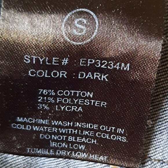 ENJEAN Maternity Cuffed Skinny Jeans - Darkwash, Size S - Picture 11 of 16